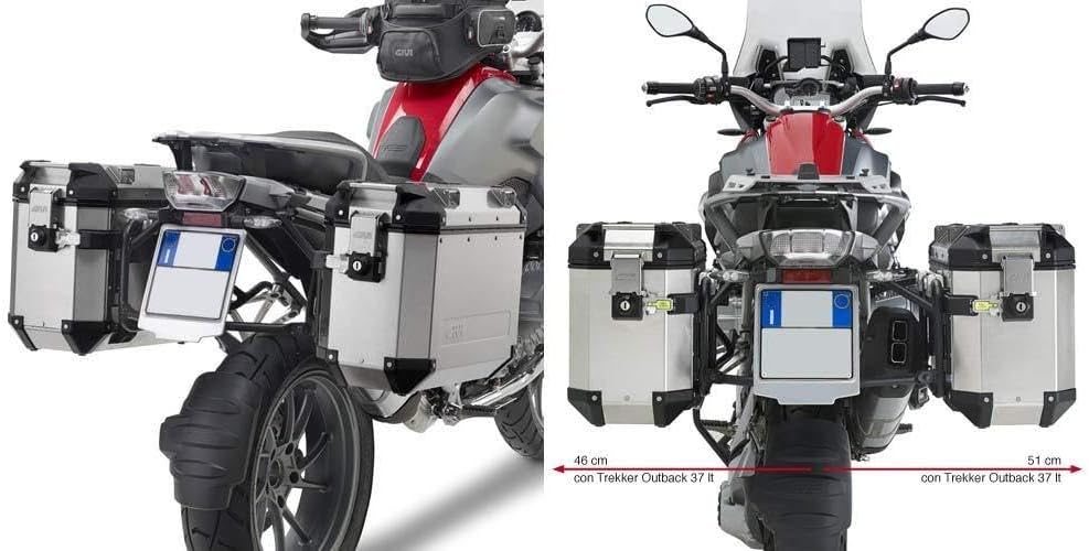 Givi SeitenkofferTräger Stahlrohr für Trekker Outback 40 Grün / Blau / Braun, 40 Grün / Blau / Braun