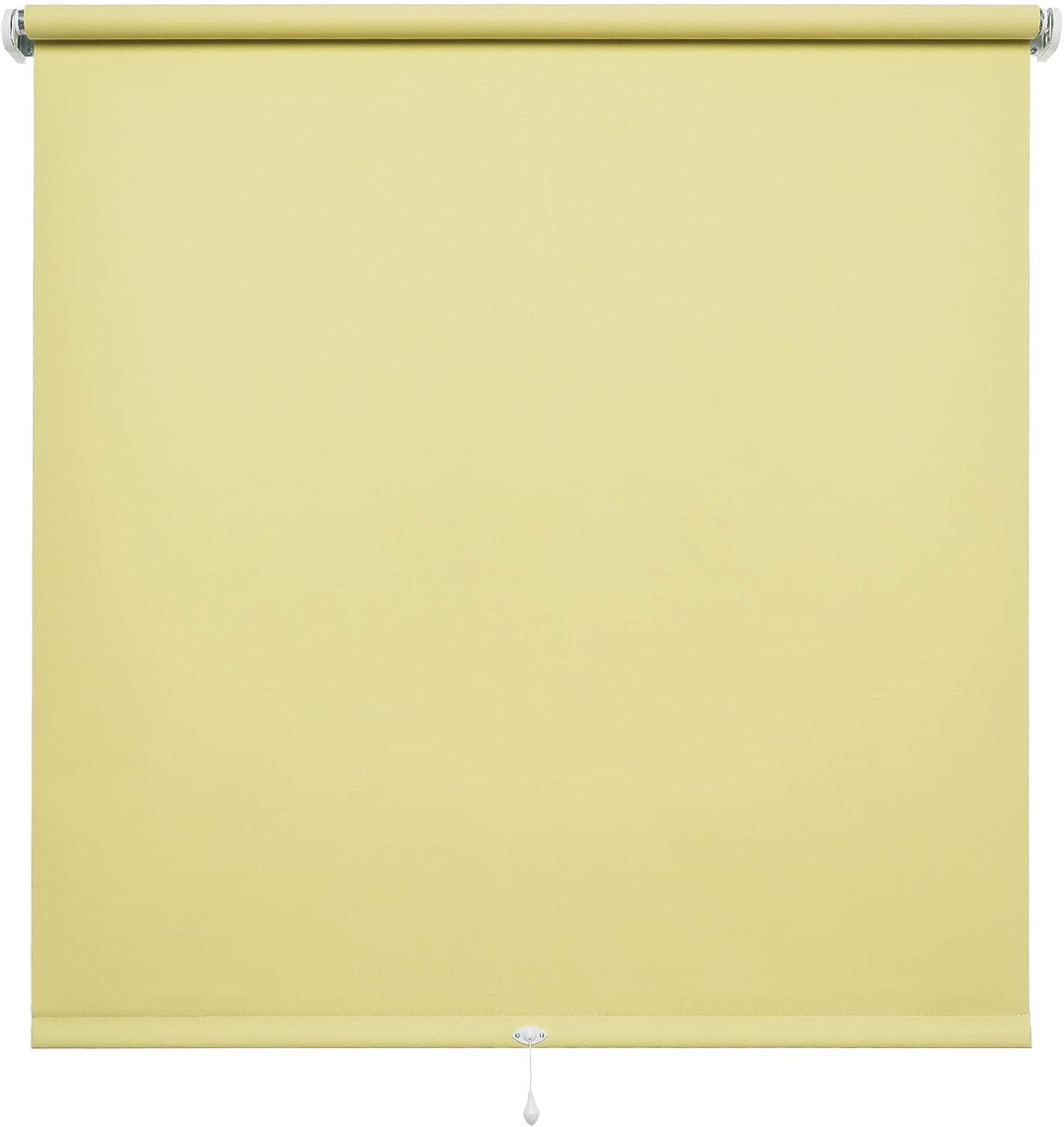 Liedeco® Rollo, Spring-, Schnapprollo / 152 x 180 cm (Breite x Höhe), gelb/Verdunkelnd, Abdunkelnd,