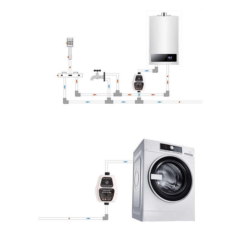 Wasserdruckerhöhungspumpe Wandmontierte DC-Pumpe Haushaltsautomatische Home Booster Pump