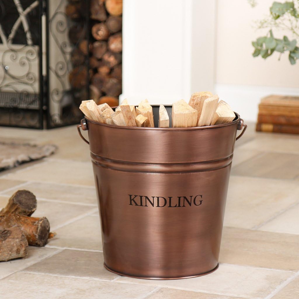 Kupfer-Eimer im Vintage-Stil, antikes Finish 17 l