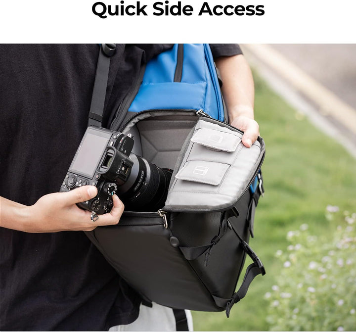 K&F CONCEPT Kamerarucksäcke 20L, Grosse Camera Backpack 15,6 Zoll Laptopfach, Spritzwassergeschutzt
