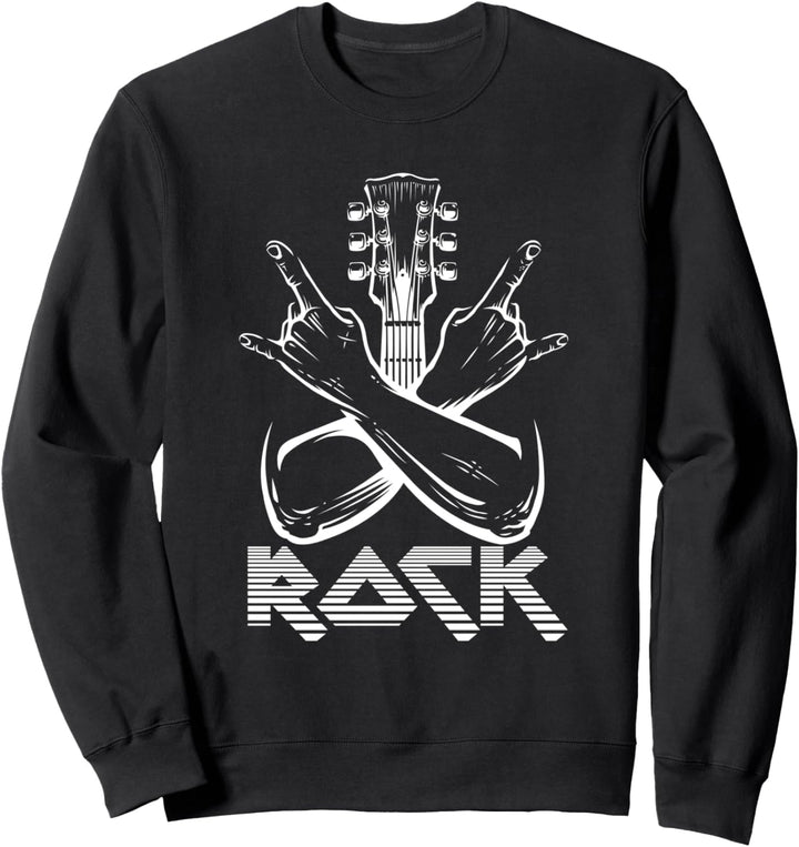 Devil Rocks | Punk Rock Metal | heavy metal patches Sweatshirt