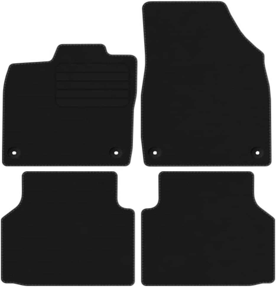 edecor Premium Veloursfussmatten Automatten Velourmattenset für VW ID.5 ab Bj. 2022 Mit Absatzschone