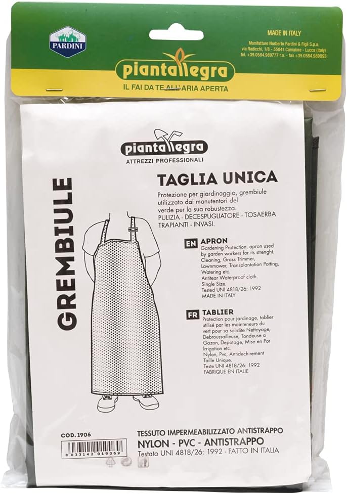 PIANTALLEGRA - Profi-Schürze aus reissfestem Nylon, ideal für den Einsatz des Freischneiders, Masse