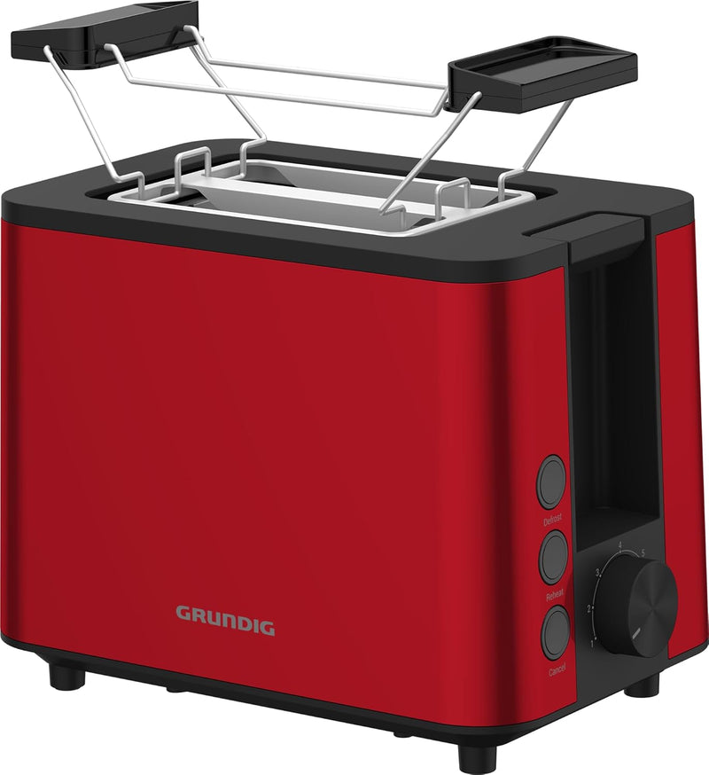 GRUNDIG TA8340 Toaster, 950 W, Rot Style 2024, Style 2024