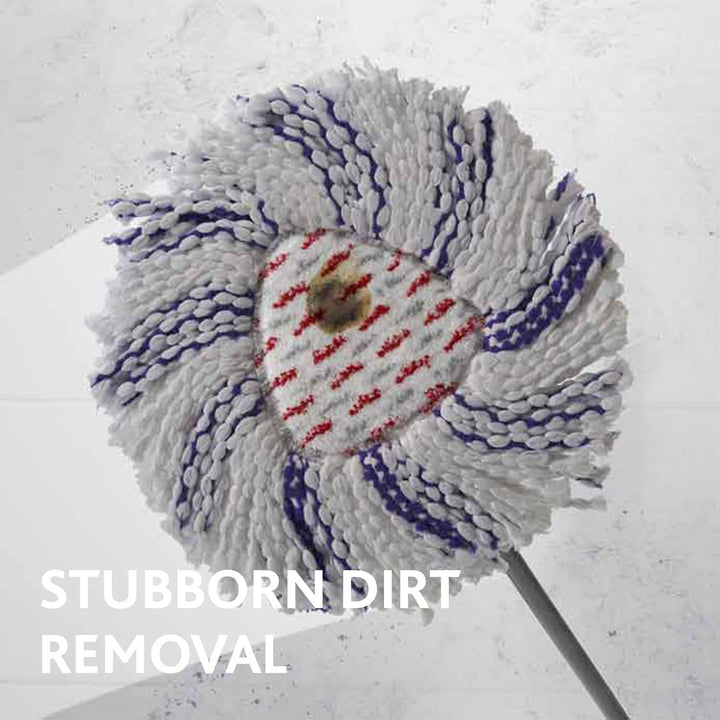 Vileda Turbo 3in1 EasyWring&Clean Wischmopp Ersatzköpfe, Mikrofaser Moppköpfe mit Kraftfasern für Vi