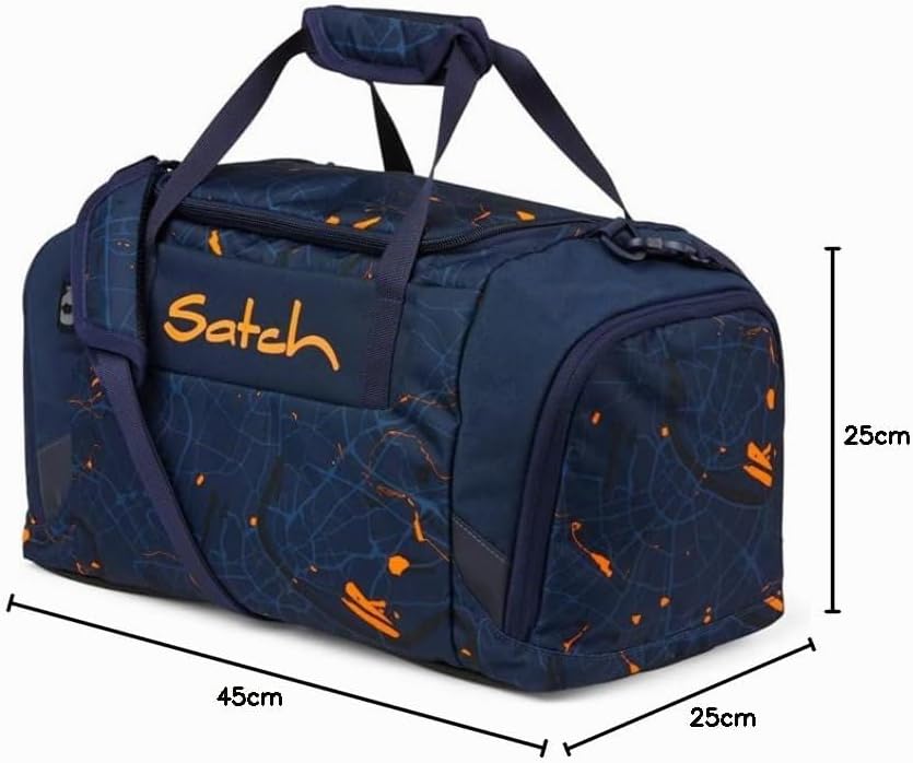Satch Sporttasche Nassfach Schuhfach Reissverschlussfach Schultergurt Tragegriffe gepolstert Duffle