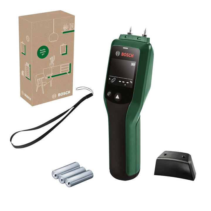 Bosch Holzfeuchtigkeitsmessgerät UniversalHumid (präzise Ergebnisse dank Holzgruppenauswahl und LED-