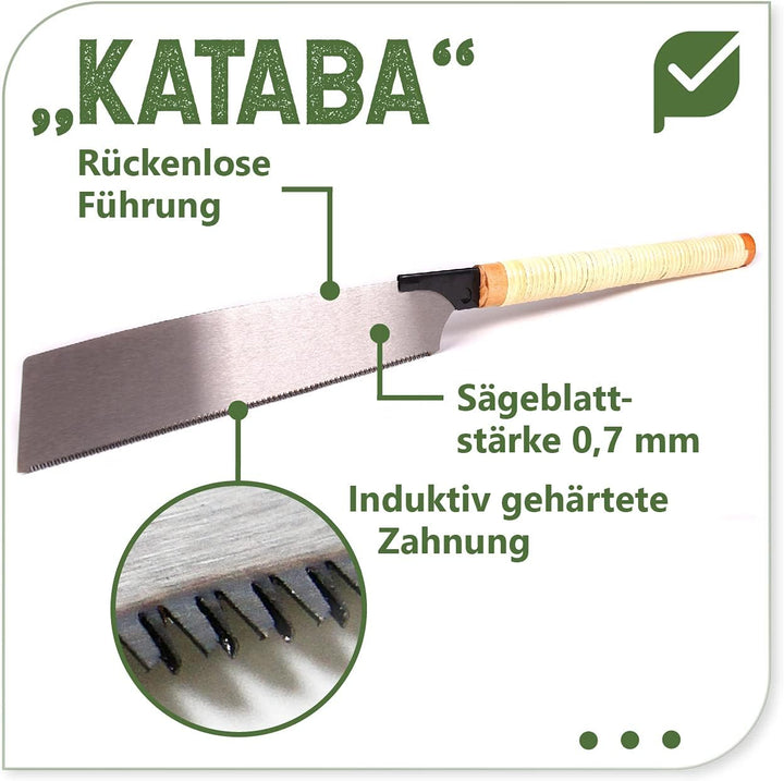 protanic 3er-Set Japansägen Handsäge Zugsäge Holzsäge (Ryoba, Kataba,