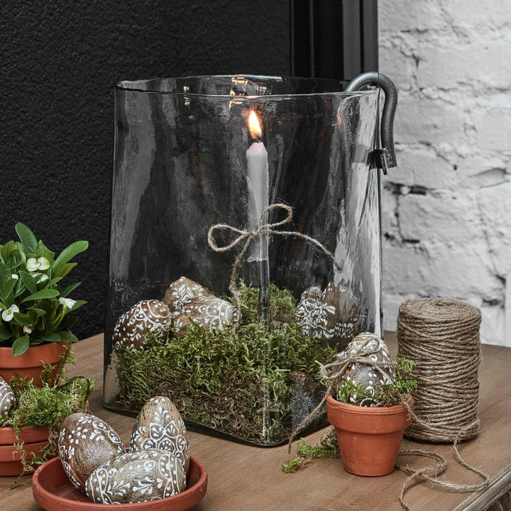 LOBERON® Windlicht Arcene, faszinierende Glasstruktur, Abnehmbarer Kerzenhalter, vielfältig dekorier