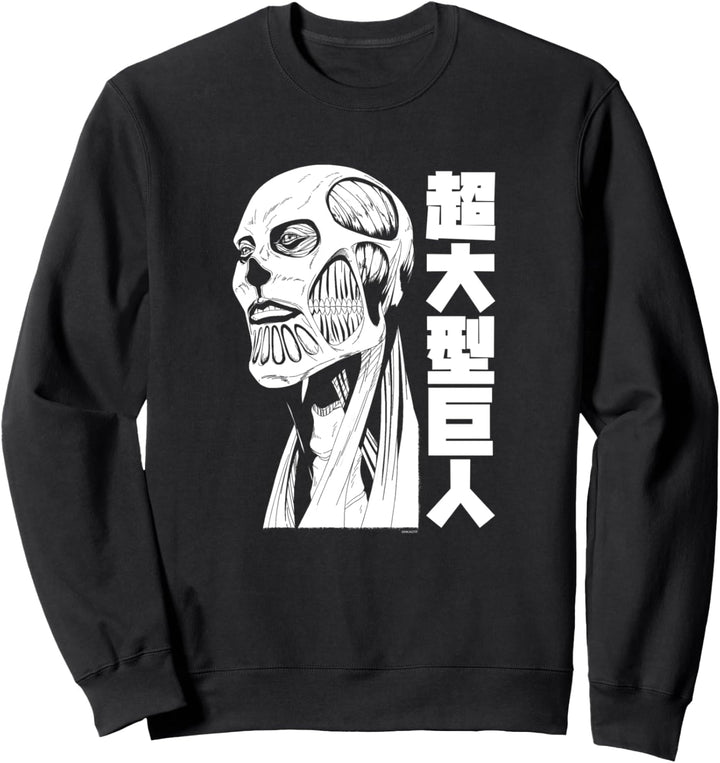 Attack on Titan Season 4 Colossal Titan mit Kanji Sweatshirt