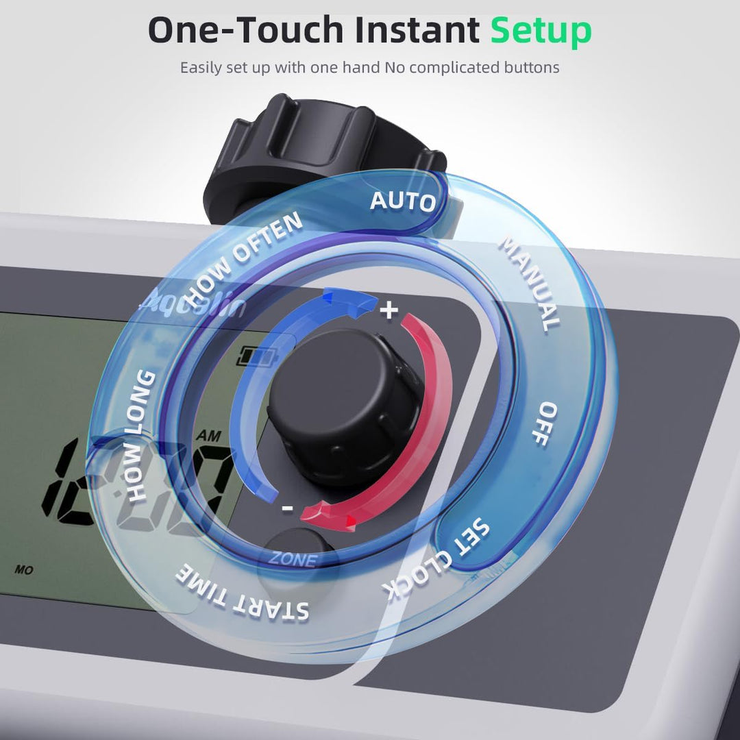 4-Auslass-Wasser-Timer, automatischer Bewässerungsschlauch-Sprinkler-Timer, 4-Zonen-programmierbare