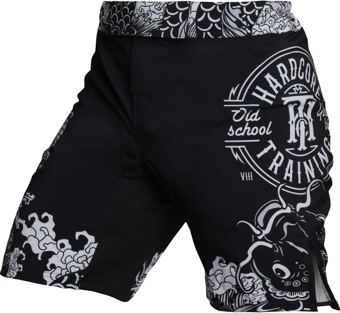 Hardcore Training Fight Shorts Kurze Hose Herren MMA BJJ Grappling Fitness Boxen Muay Thai No Gi XS