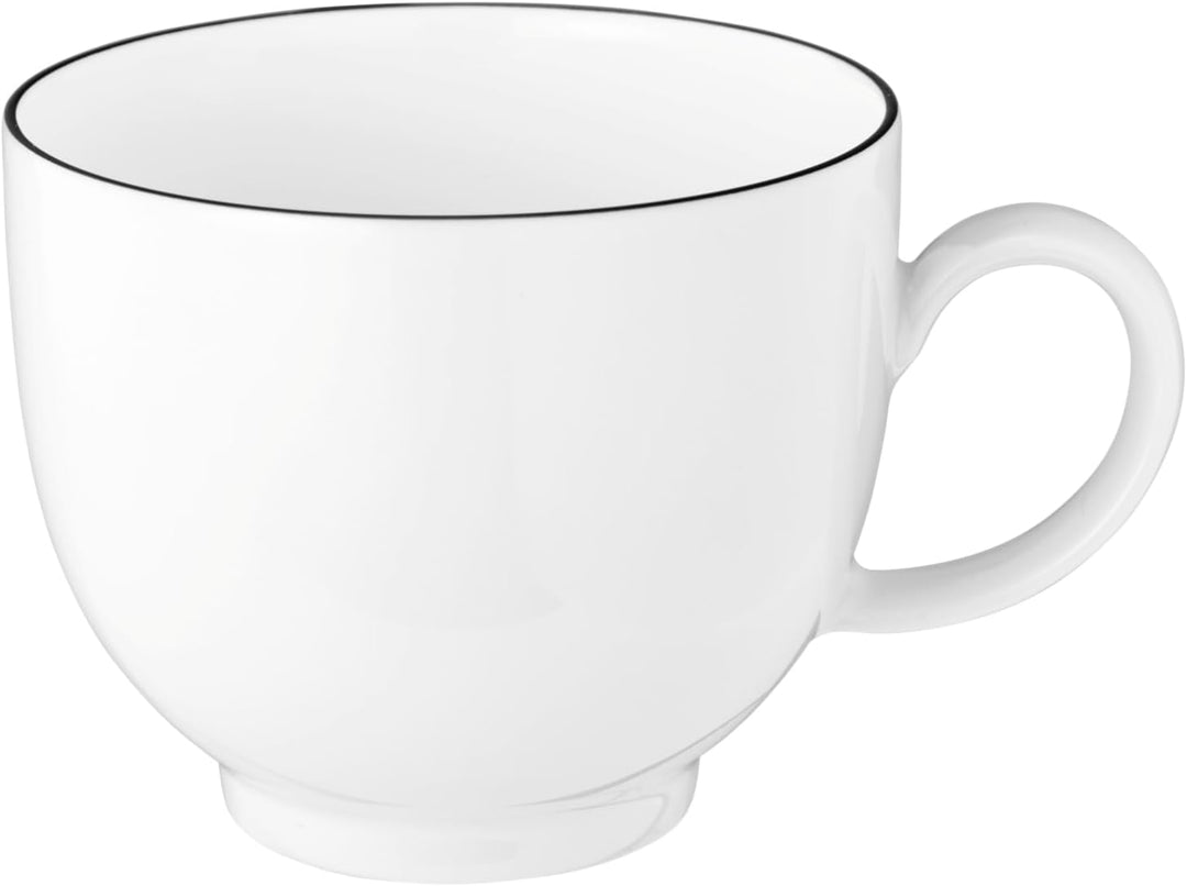 Seltmann Weiden 001.737147 Kaffeeservice 18-teilig Lido Black Line, 43.0 x 24.0 x 18.1 cm Single, Si