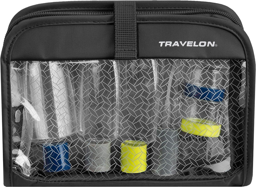 Travelon Wet Dry 1 Quart Tasche mit Kunststoff Flaschen, schwarz (schwarz) - 11024 500 Einheitsgröss
