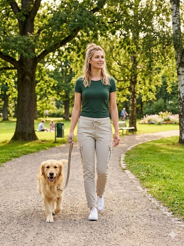 MATY FASHION Damen Hose Stretch Sweatpants aus Baumwolle Jogginghose Denim für Freizeit Boyfriend Ba