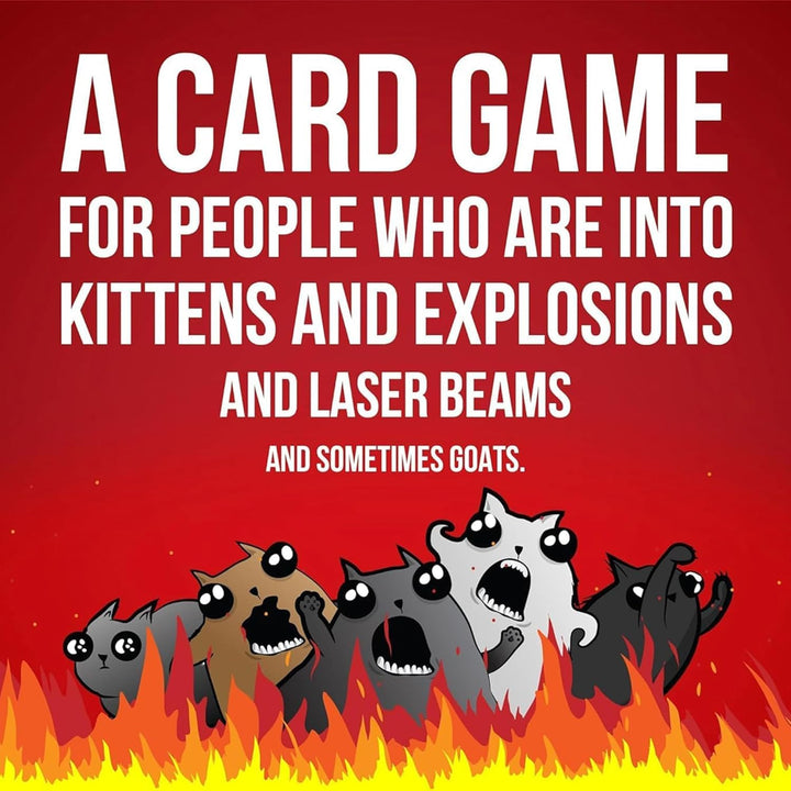 Exploding Kittens Original Edition in a Collectible TIN - Hilarious Card Game for Family - Party Gam