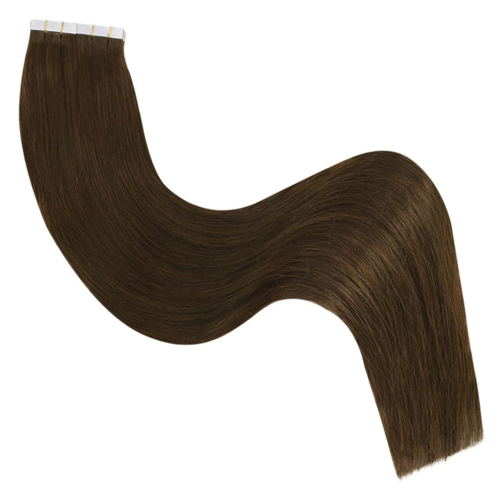 Ugeat Invisible Tape in Extensions Echthaar Schokobraun Echthaar Extensions Tape Haarverlängerung Ec