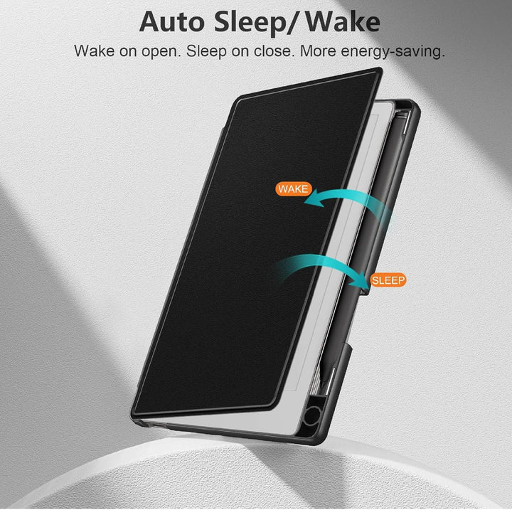 GIOPUEY Hülle Kompatibel mit Remarkable Paper Pro Move 7.3, Flip Case 360° Schutz - Black reMarkable