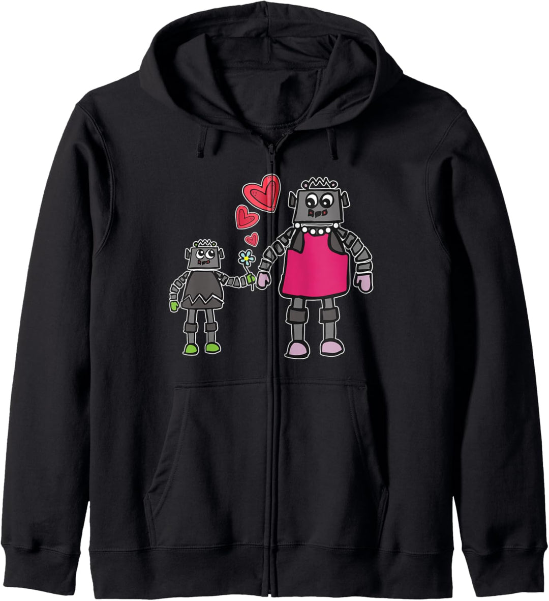 Robot Mom - Mother and Son Love - Mothers Day Kapuzenjacke