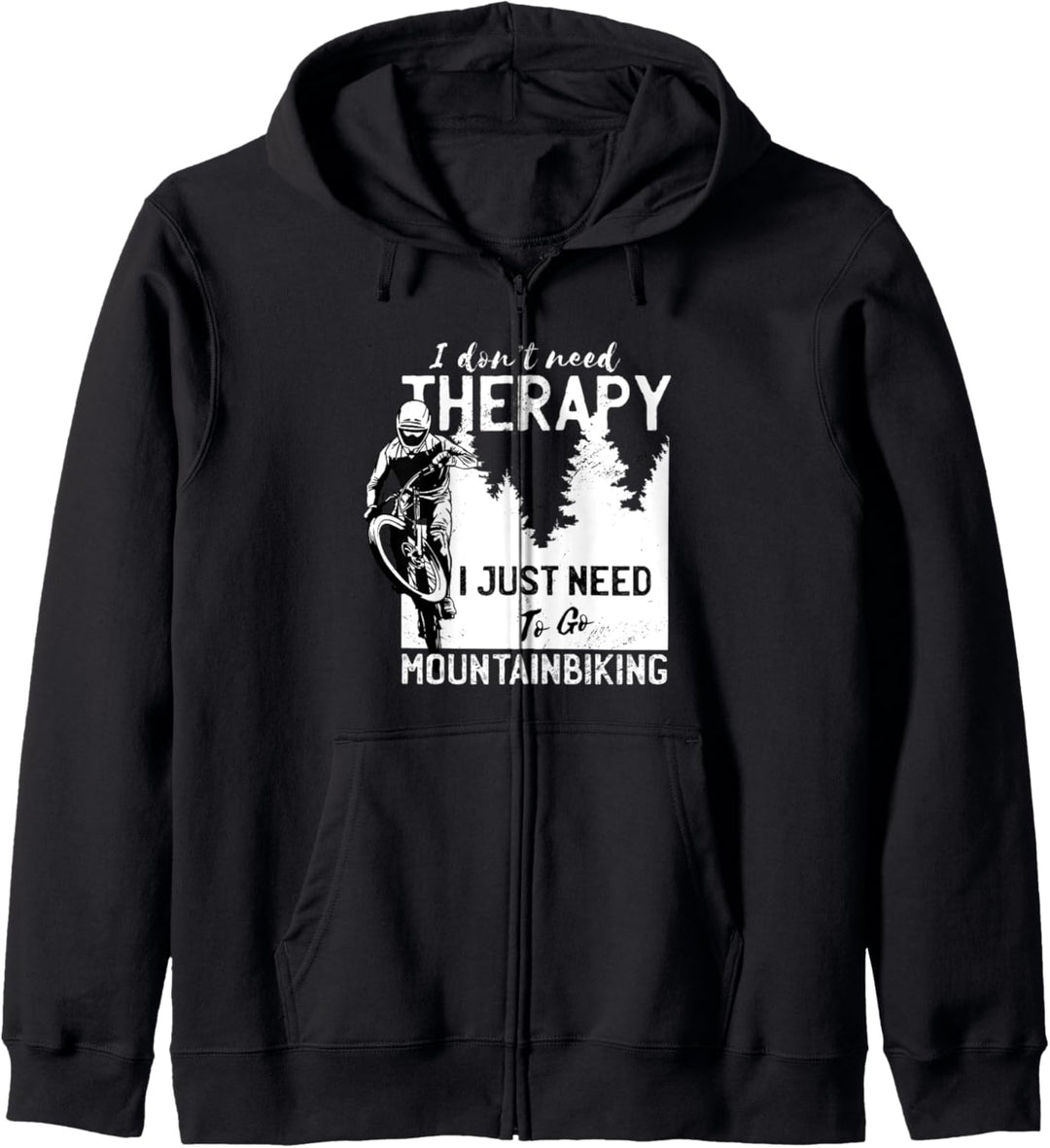 Mountainbike MTB Therapy Mountainbiker Design für Biker Kapuzenjacke