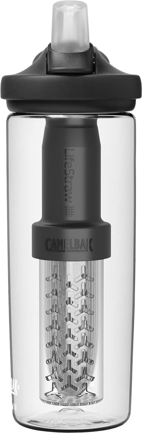 Camelbak Eddy+ gefiltert durch Lifestraw Water Bottle Natürlich Natürlich 600ML, Natürlich 600ML
