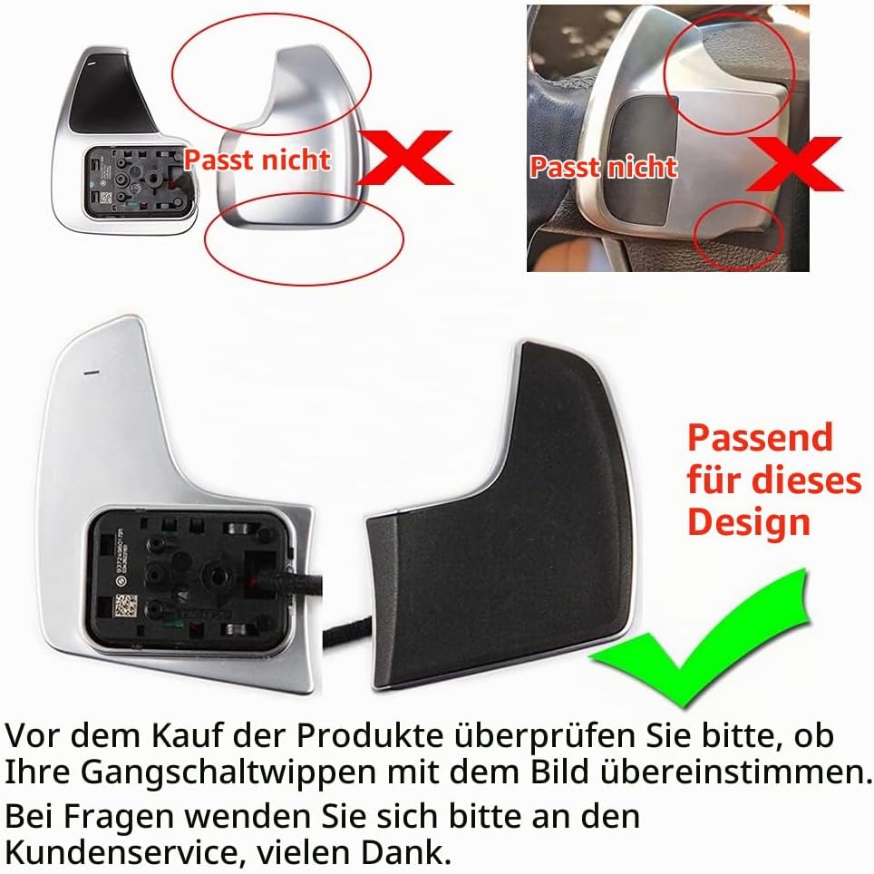 HIBEYO 2 Stücke Lenkrad Schaltwippen Verlängerung Paddles Lenkrad für BMW 5er G30 G31 G38 7er G11 G1