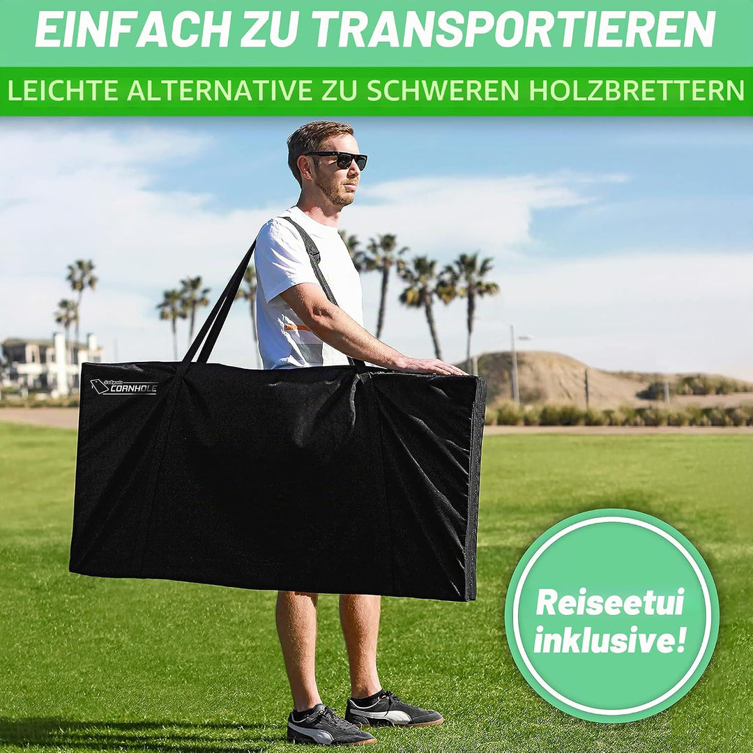 GoSports Classic Cornhole Set - Enthält 8 Sitzsäcke, Reisetasche und Spielregeln (Stilwahl), 1,2 x 6