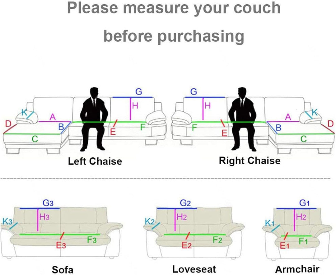 MTHGH Sofabezug Ecksofa l Form Wasserdicht，sofaschoner rutschfest Hund Katze Couch Überzug Ecksofa u