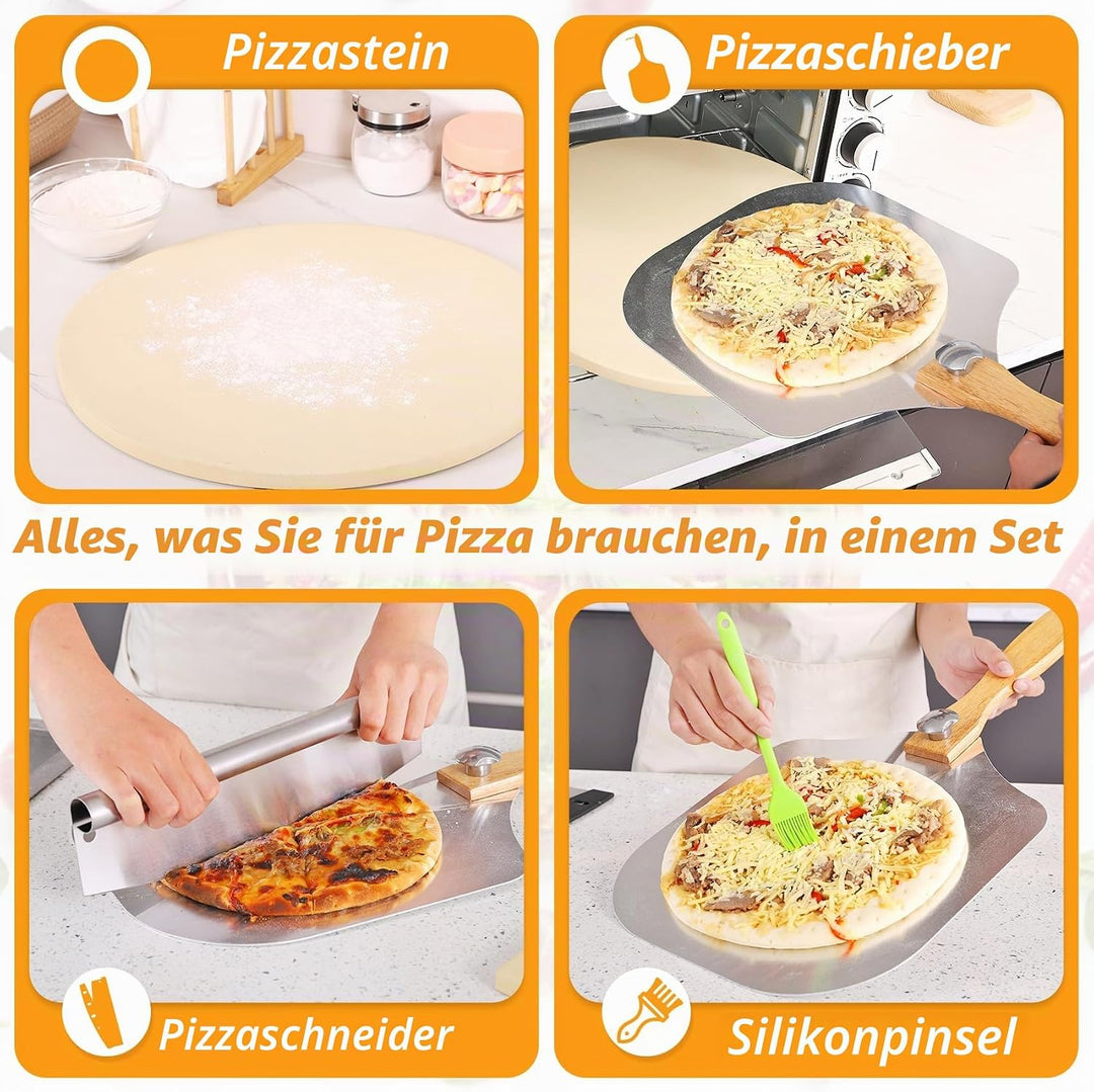 Pizzastein Round 5er Set 15" Round, 15" Round