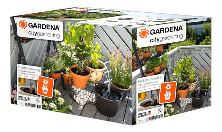 Gardena city gardening Urlaubsbewässerung: Pflanzenbewässerungs-Set für drinnen und draussen, indivi