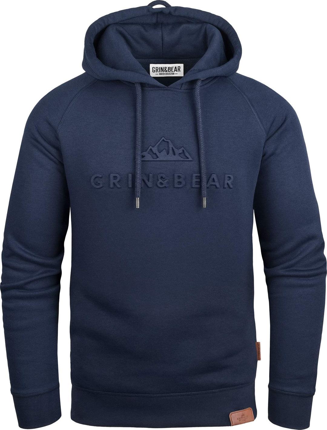 Grin&amp;Bear Herren Hoodie Slim fit Kapuzenpullover Kapuzenjacke mit gestempeltem Design Logo GEC540 L