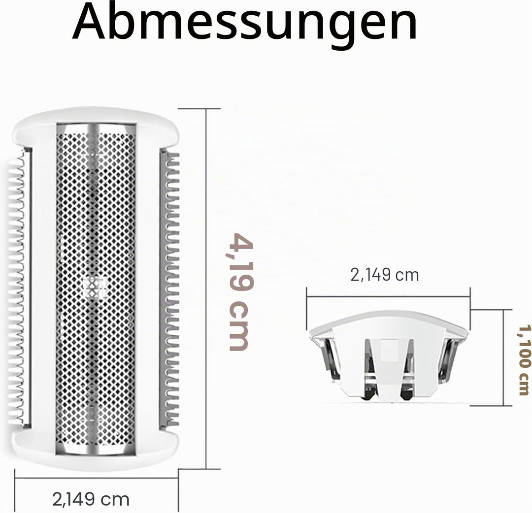 Ersatz-Rasierkopf mit einer Klinge, Edelstahl-Ersatzkopf für elektrischen Rasierer für Nass- und Tro
