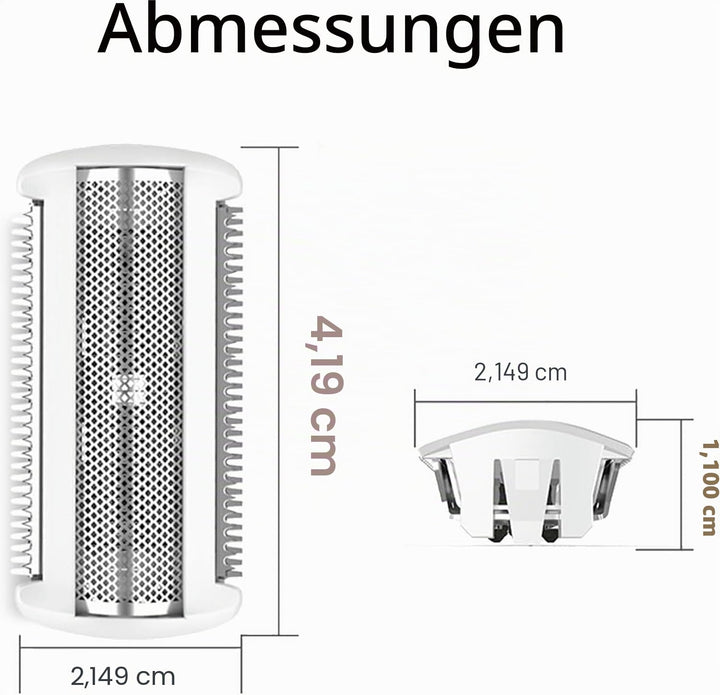 Ersatz-Rasierkopf mit einer Klinge, Edelstahl-Ersatzkopf für elektrischen Rasierer für Nass- und Tro