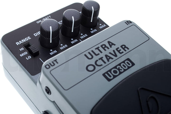 Behringer ULTRA OCTAVER UO300 Oktaver-Effektpedal mit 3 Modi ULTRA OCTAVER UO300 Guitar Pedal, ULTRA