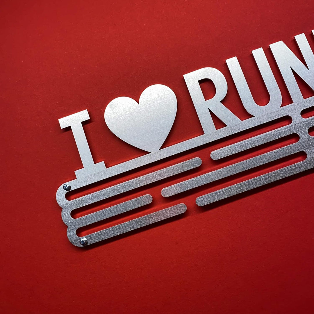 United Medals I Love Running Medaillenhalter Running Laufen für 48 Medaillen Aufbewahrung - Läufer G