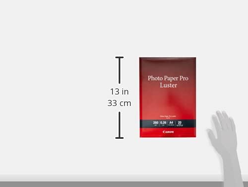 Canon Fotopapier Luster glänzend weiss - (DIN A4 20 Blatt) für Tintenstrahldrucker - PIXMA Drucker 2