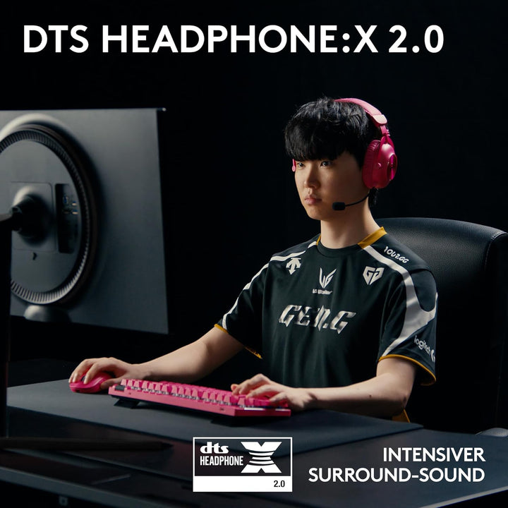 Logitech G PRO X 2 LIGHTSPEED Wireless Gaming Headset, abnehmbares Boom-Mic, 50-mm-Graphen-Treiber,