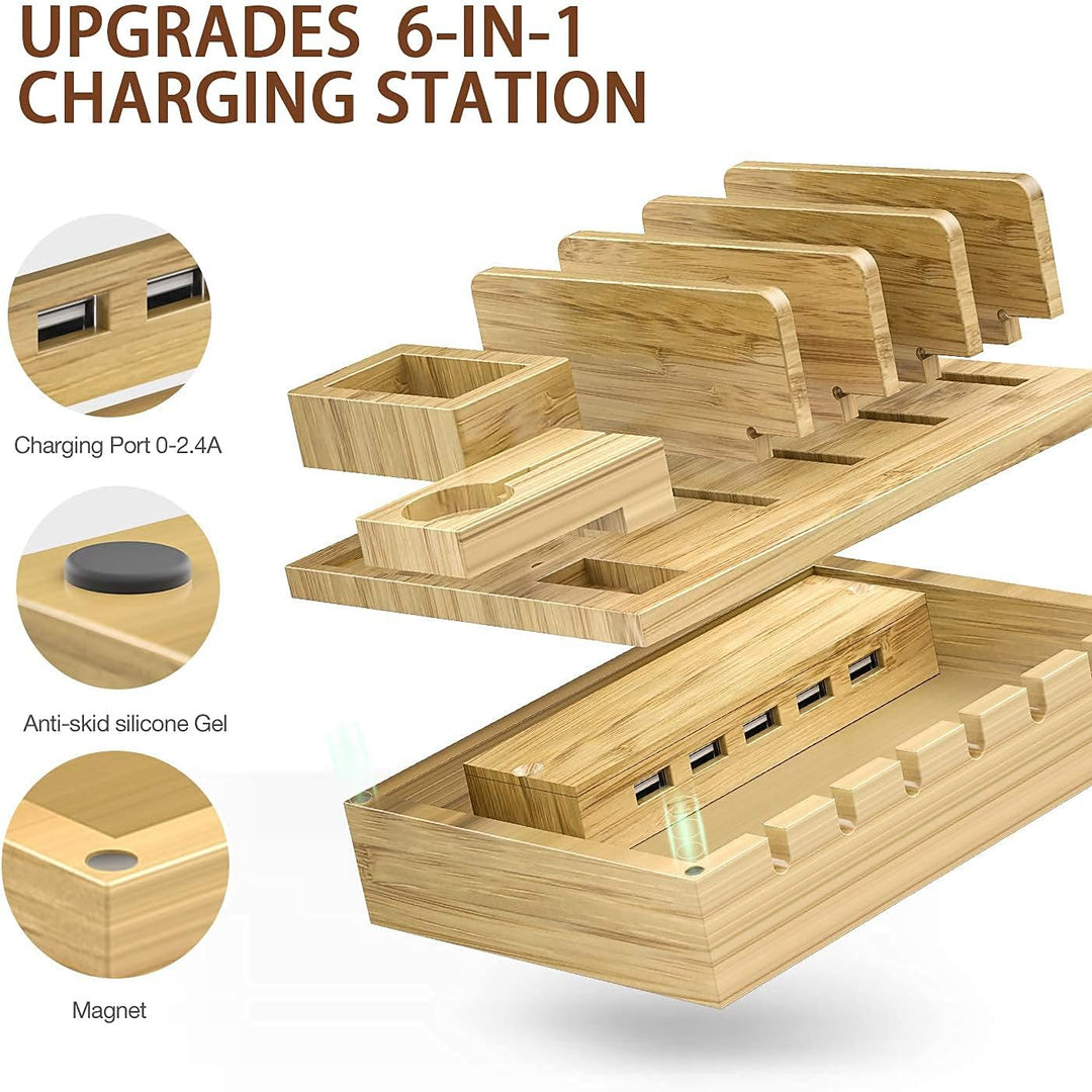 Mobile Phone Charging Station USB Charger Multiple Charging Station for Multiple Devices Smartphone