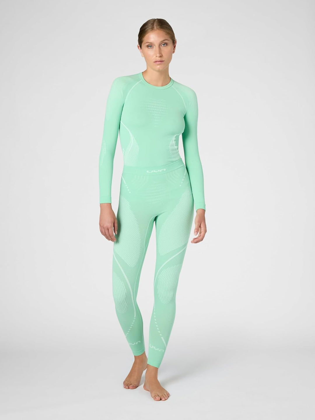UYN Damen Strumpfhose Evolutyon XS Light Green/White/White, XS Light Green/White/White