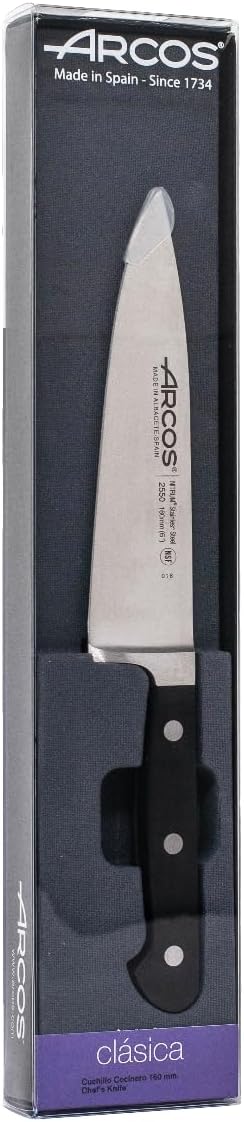 Arcos Serie Clasica - Kochmesser - Klinge aus Nitrum geschmiedetem Edelstahl 160 mm - HandGriff Poly