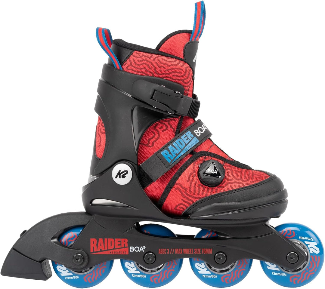K2 Raider BOA Kinder Inline Skate 2025 red Blue L (EU: 35-40 / UK: 3-7 / US: 4-8) red - blue, L (EU: