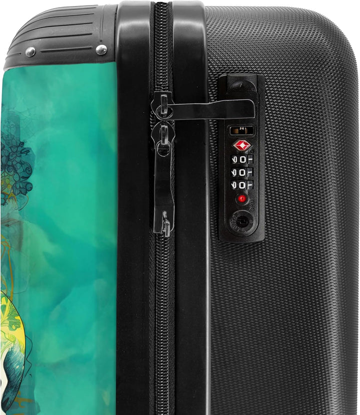 NoBoringSuitcases.com® Handgepäck, Hartschalenkoffer mit TSA Schloss, Trolley, Reisekoffer, Carry on