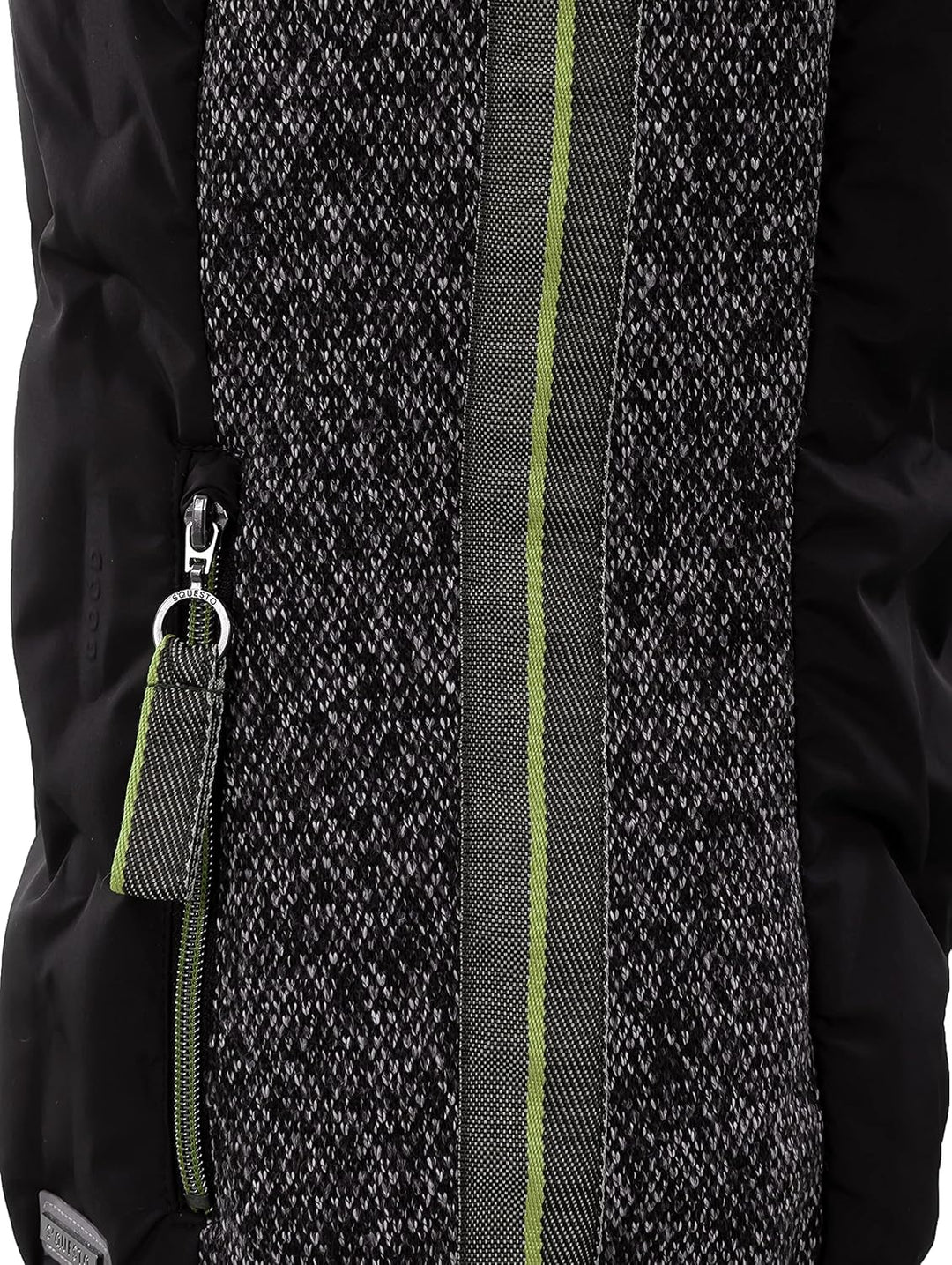 s'questo Damen Weste Soquesto Mix & Match Weste mit Seitentaschen kurze Ärmel squesto 44 Schwarz, 44