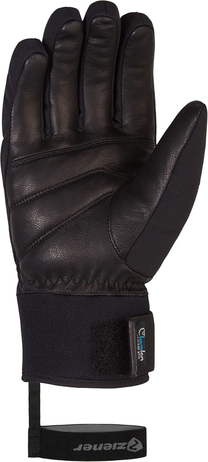 Ziener Damen Kale Ski-Handschuhe/Wintersport | wasserdicht, atmungsaktiv, Alpine Wool 6.5 Schwarz, 6