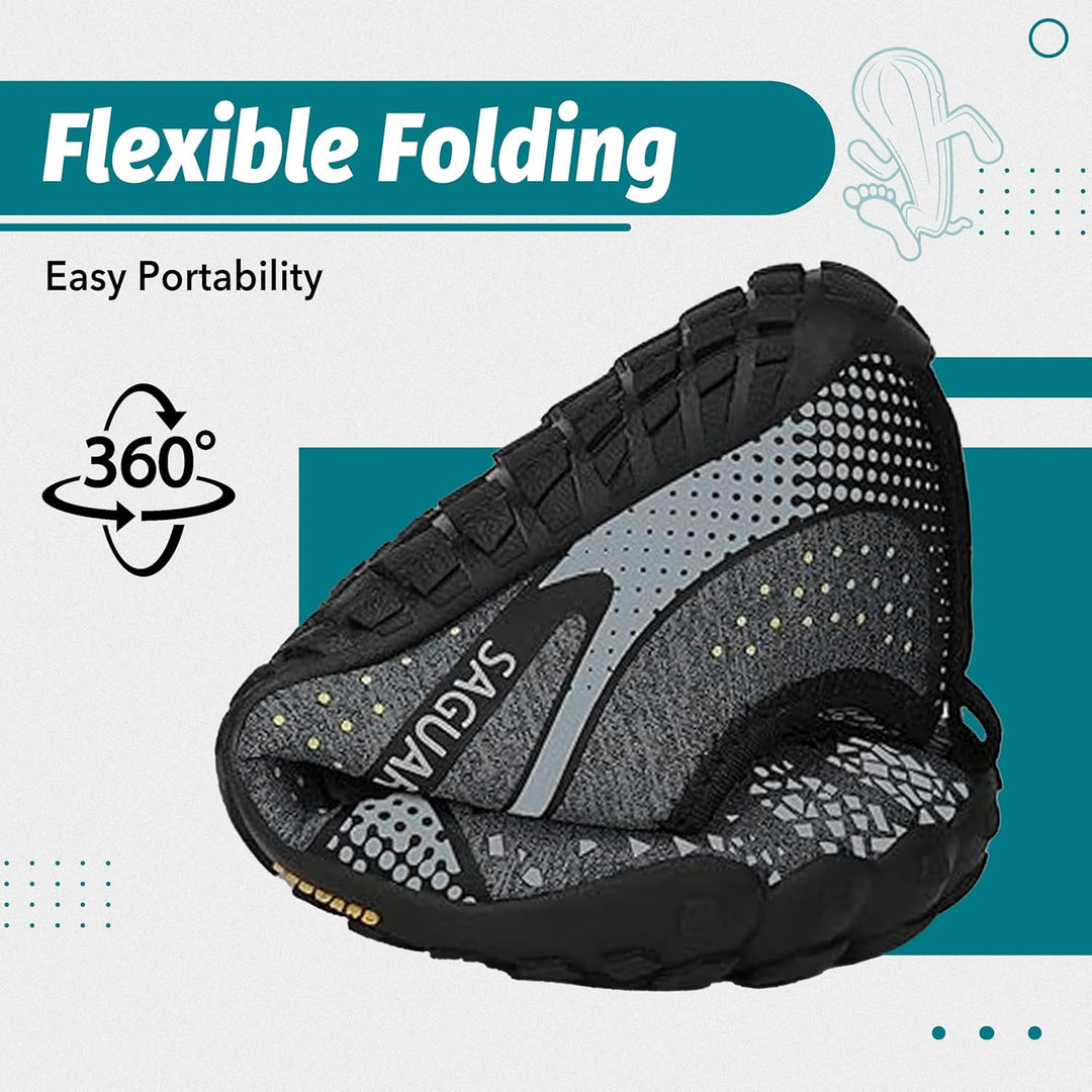 SAGUARO Unisex Barfussschuhe Outdoor Zehenschuhe mit Breite Zehenbox & Zero-Drop Sohle Gr.36-48 36 E