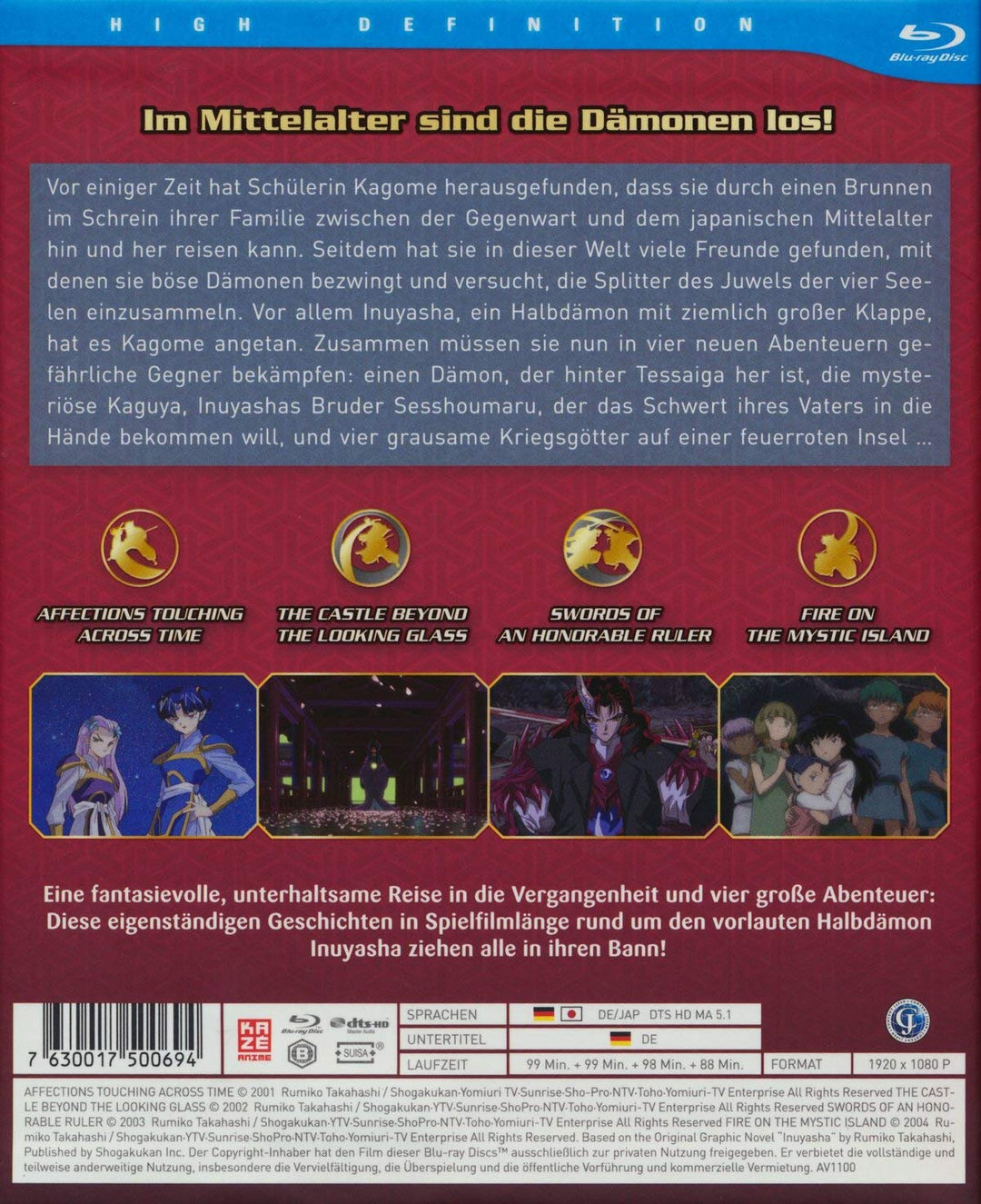 InuYasha - Die Filme - [Blu-ray], Blu-ray