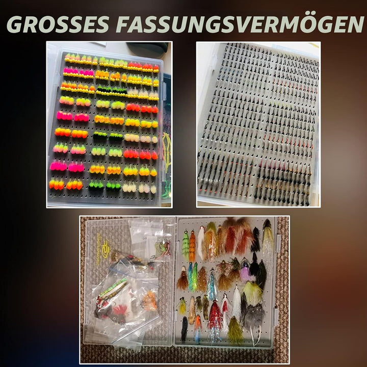 SF Fliegenfischen Box Fliegendose Fliegenbox Köderbox für Fliegen Transparent A4-Grösse # Schaumschi