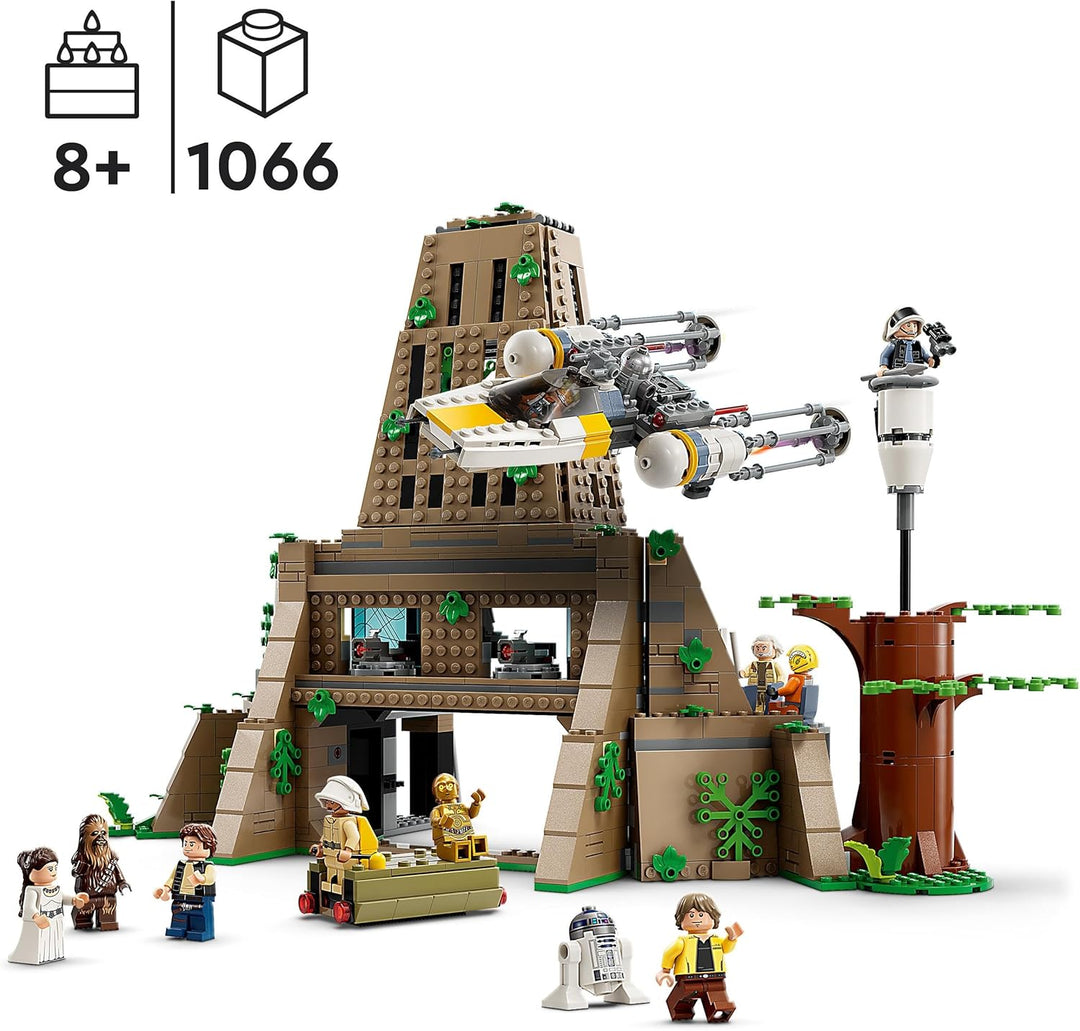 LEGO 75365 Star Wars: Eine Neue Hoffnung Rebellenbasis auf Yavin 4 mit 10 Minifiguren, darunter Luke