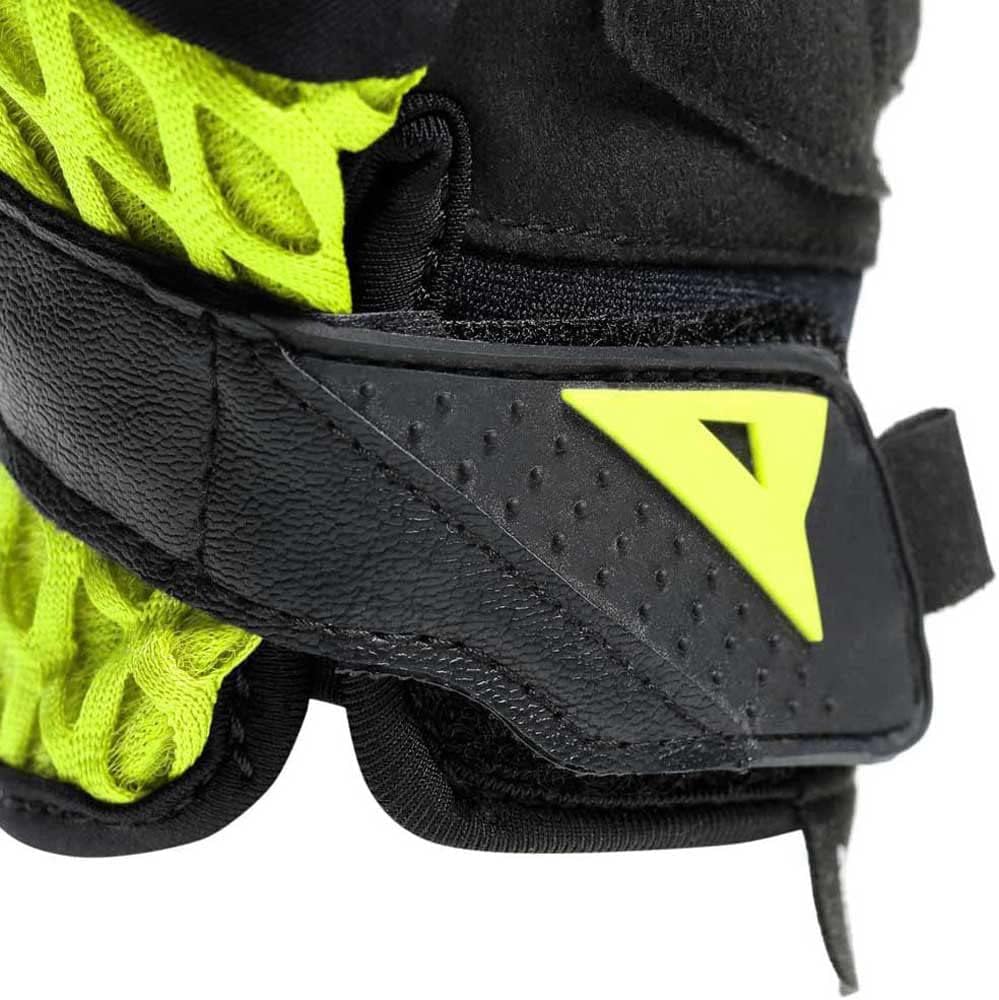 Dainese Unisex 1815944_620_xxl Motorradhandschuhe Sommer Textil, Schwarz/Fluo-Gelb, XXL EU